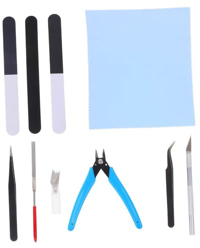 SHINEOFI 1 Satz Modellwerkzeugsatz Modellbau Werkzeug Modell Werkzeugkasten Puppenhaus-Reparaturwerkzeuge technische Werkzeuge Hobby-Modellbauwerkzeug Modellbauwerkzeuge Gummi