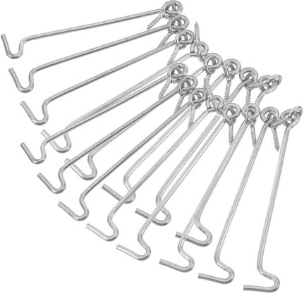PRETYZOOM 100stücke Verzinkte Metallhaken Und Ösenriegel Scheunentor-verriegelungshaken Türschlosshaken Für Schiebetüren Holztore Fenstergitter Kabinentorhaken Und