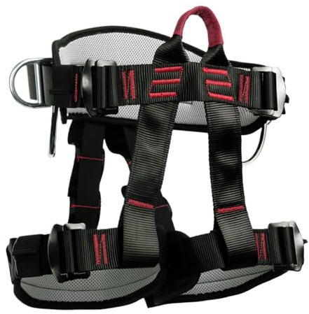 Générique Imbracatura da arrampicata | Imbracatura regolabile di soccorso antincendio - Uomini Donne Attrezzature di Promemoria per la protezione delle attività all'aperto
