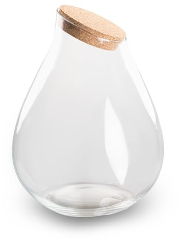 Bouteille de terrarium « Drop XXL » avec couvercle en liège env. 18,5 l - Diamètre de la plante : 34 cm - 43 cm