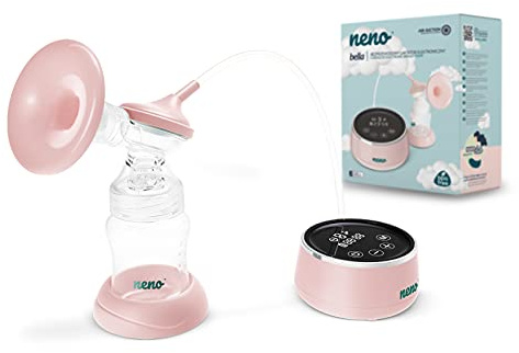 Neno® BELLA, Stillpumpe mit 2 Modi und 9 Stufen, Elektronische Automatische Milchpumpe, Tragbar, Kabellos, Wiederaufladbar, Touchscreen, Elektrisch