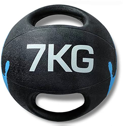 ZXQZ Gewichtete Medizinbälle mit Doppelgriff, für Fitnessstudio, Heimfitness, Draußen, Drinnen, Wandball für Pilates, HIIT, Übung Weight Ball Training (Size : 7kg)
