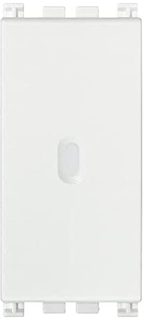 VIMAR 19100.B Arké Interruttore 1M, 1 polo 10AX assiale illuminabile bianco