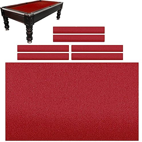 Ppmter Billiard Stoff Professioneller Billardtisch Filzpool Tischdecke Passt Zu Standard 9 -fuß -Tisch, Snooker Sport Game Tischtuch Stoffstreifen