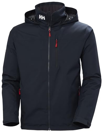 Helly Hansen Men's Crew Hooded Midlayer Jacket 2, Navy, 3XL
