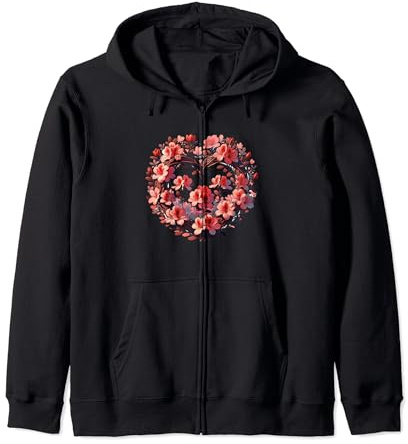 Azalea Bush Flowers Art Azalea flower Zip Hoodie