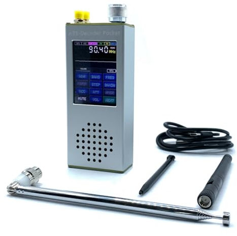 iFutniew ATS Decoder Pocket Si4732 Receptor de radio de banda completa FM RDS AM LW MW SW SSB DSP con código oficial registrado 4.17, fácil de instalar, fácil de usar