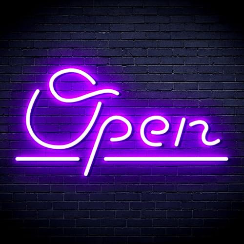 ADVPRO Open Sign Flex Silikon-LED-Neonschild, Violett, st16s43-fnu0078-p