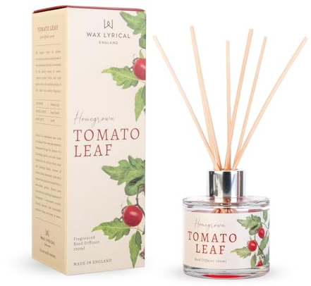 Wax Lyrical Homegrown Tomato Leaf Reed Diffuser 100ml, Red