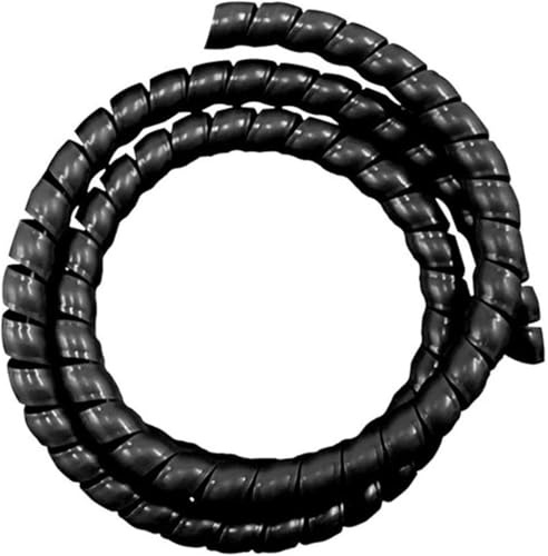 HAEUYA Guaina avvolgicavo, Guaina avvolgicavo, Guaina avvolgicavo a Spirale da 50 mm a 120 mm, Tubo di Protezione for Cavi ignifugo, Guaina avvolgicavo for Tubi e Fili(Black,70mm)