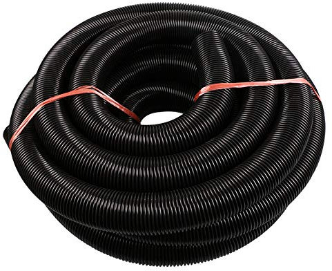 Poolschlauch Solar Teichschlauch in verschiedene Größen, schwarz, Spiralschlauch Teichschlauch Pumpenschlauch Solarschlauch Filterschlauch Gartenschlauch (3m, One Size)
