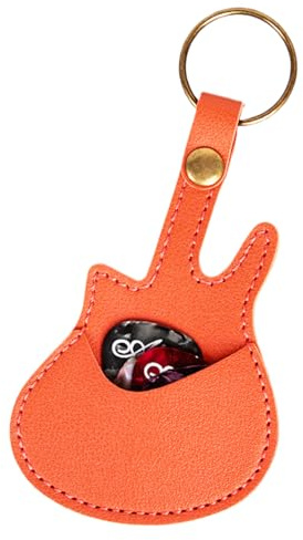 Ruwshuuk Caso de Soporte de Guitarra, Bolso de selección de Guitarra - PU Bolsa de plectro de - Bolsa de Organizador de Plectrum portátil para músicos, Reproductores de música