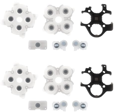 VGOL 2 set silikonknapp gummikuddar ersättning kompatibel med PS5 DualSense Controller BDM-030