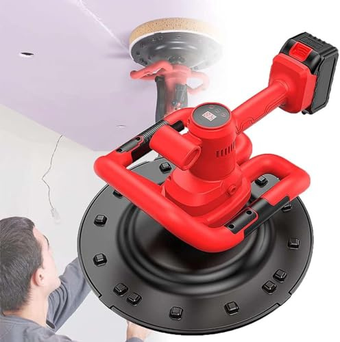 Cazzuola elettrica per pareti in cemento, velocità regolabile 0-200 giri/min, strumento automatico portatile per intonacatura di calcestruzzo e malta con batterie, miscelazione efficiente per