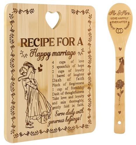 Regalo Anniversario Matrimonio Tagliere da matrimonio con incisione | Regalo di nozze personalizzato per regalo di nozze Regalo di anniversario Regali di coppia