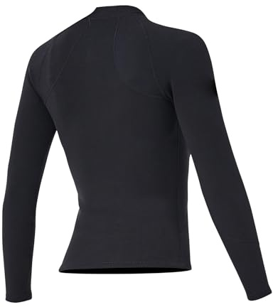 Alomejor 2mm Neoprene Diving Top Sun Protection Long Sleeves Surfing Snorkeling Wetsuit Jacket for Men Women Beach Vacations (S)