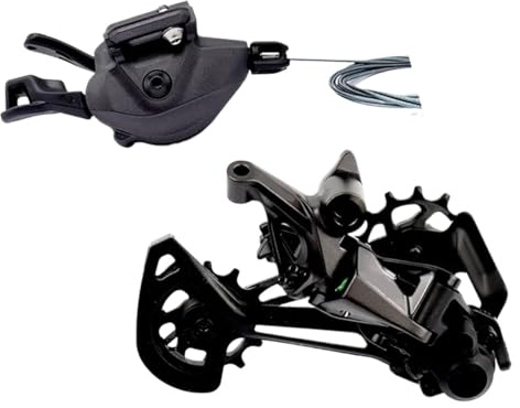 Generisch Kompatibel Mit Shimano DEORE XT M8100 Gruppenset 1x12 Speed ​​MTB Schaltwerk (RD M8100) & Schalthebel (SL M8100)(SL-IR RD M8100)