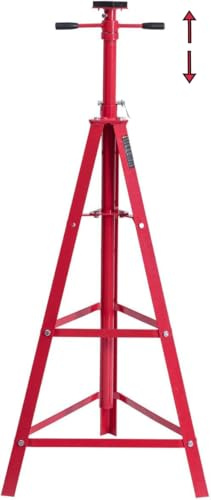 Goplus Underhoist Tripod Support Stand, 2 Ton 48.5” to 84” Height Adjustable Under Hoist Lift Stand with Protective Rubber Pad, 4400LBS Capacity, Tall Jack Stand for Car Garage Auto Repair Workshop