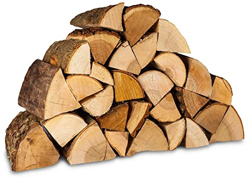 Logpile 20kg Kiln Dried Fire Logs | Premium British Hardwood Firewood Logs for Wood Burners, Stoves, Fireplaces & Fire Pits | Ready to Burn Certified, Quick Lighting & Long Burning Fire Wood