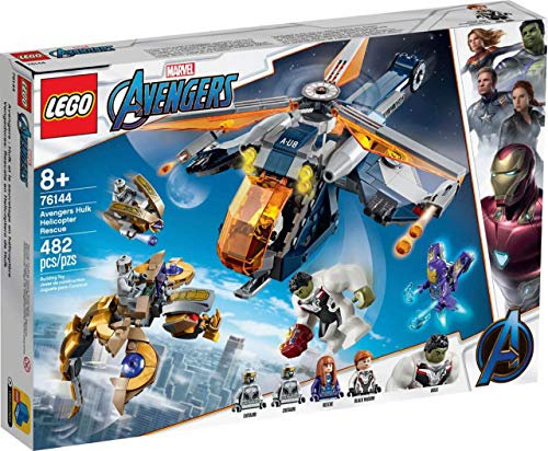 LEGO Marvel Avengers Hulk Helicopter Rescue 76144 Building Kit, New 2019 (482 Pieces)