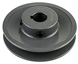 QWORK Single Groove Web Sheaves, 3.25 OD 5/8 Bore V-Belt Sheave for V-Belt, AK3258
