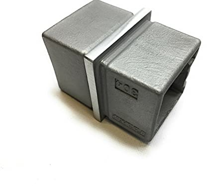 Geländer Fitting Edelstahl Rohrverbinder Rohrbogen Handlauf 40x40 alles eckig (Verbinder 4 mm Steg)