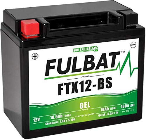 FullBat YTX12-BS Gel-Batterie Piaggio Aprilia Dorsoduro 750 RSV Tuono 1000 Pegaso 660 Strada