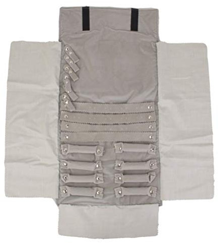 Uonlytech Schmuckrolltasche Mit Aufbewahrungsfächern Für Ohrringe Halsketten Und Armbänder Reise-organizer Aus Weichem Stoff Für Tägliche Nutzung Oder Unterwegs