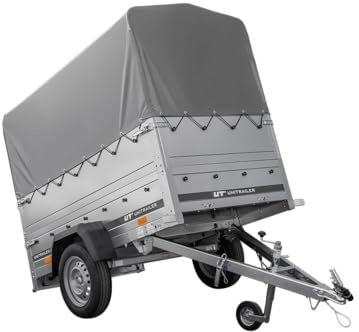 Kipper ungebremst Garden Trailer 200 Kipp mit zusätzlichen Bordwänden, Stützrad, Hochplane und Hochspriegel
