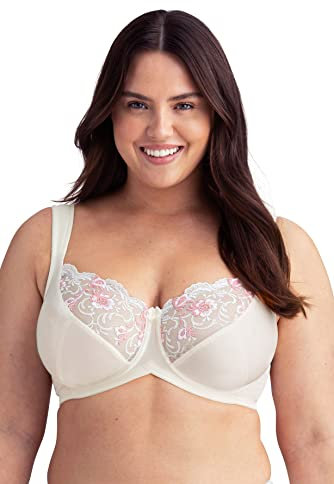 Miss Mary of Sweden Shine Underwire Embroidered Unpadded Cup Bra 34B Champagne