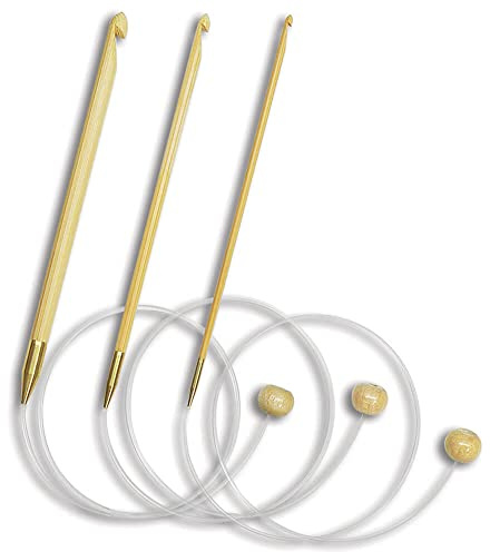 Seeknit - Seeknit (50 cm, 2,50 mm) Flexibler afghanischer Häkelhaken - 1 Stück
