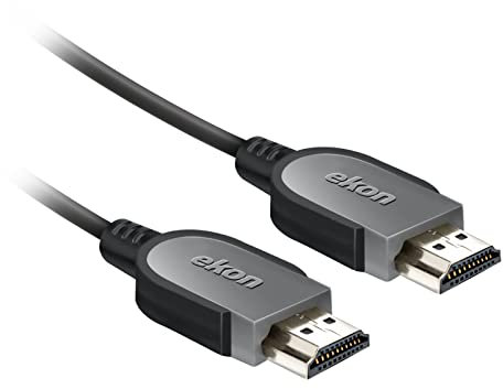 Ekon cavo HDMI 1.4 ethernet, maschio maschio, 3 metri, risoluzioni 4K Ultra HD e 3D, connettori dorati, per TV, proiettori, laptop, PC, MacBook, PlayStation, Nintendo Switch