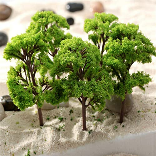 HpLive 10 Stück Modellbaum,Miniatur bäume, Layout Zug Eisenbahn Diorama, Sandtisch BAU Modell Baum Architektur Landschaft Layout Miniatur Landschaft Baum