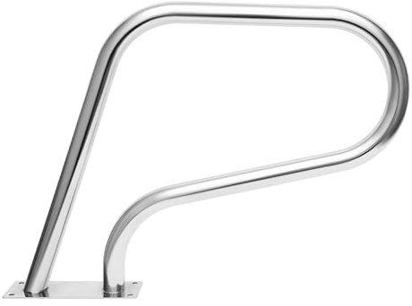 Pool Haltegriff Edelstahl, Schwimmbad Handlauf Mit Griffabdeckung,81x58cm Tragbar Einstiegshilfe Pool 120 Kg Traglast FüR SchwimmbäDer SchräGlagen Spa Wasserpark Usw.