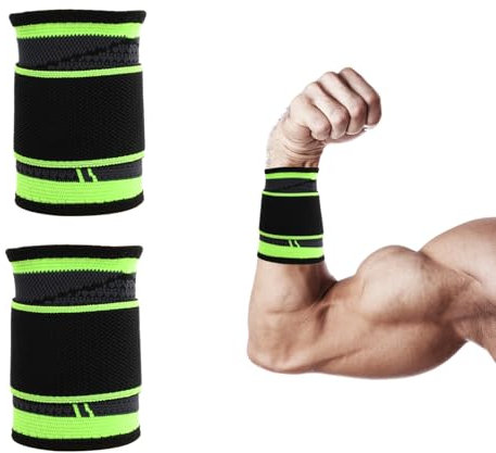 2 Stück Kompression Handgelenkstützen, Atmungsaktiv Handgelenkbandagen Herren, Hochelastisch Handgelenkschoner Damen, Karpaltunnel Bandage für Sport/Fitness/Schmerzlinderung, Rechts/Links Tragbar