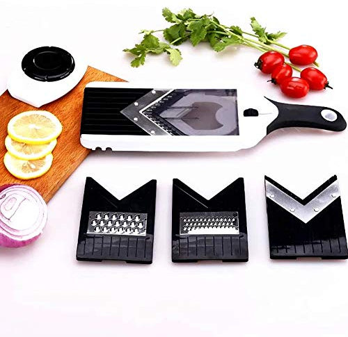 Mandolina ArinkO con lama a V: versatile affettaverdure, grattugia Julienne e taglia formaggio