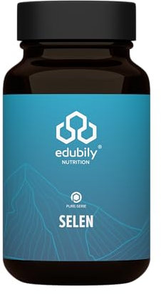 edubily nutrition® Selen Komplex Kapseln - mit den 3 hochwertigen Selen Formen Selenhefe, Natriumselenit & L-Selenomethionin - hoch Bioverfügbar - 45 µg Selenium pro Kapsel