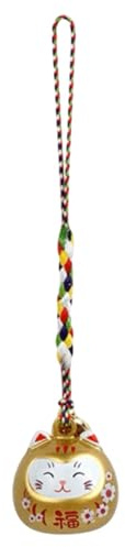 Cloche de charme de téléphone de chat chanceux, cloche de porte-clés de chat chanceux - Pendentif cloche animale | Charm décoratif de garde de chat, symbole de et de richesse
