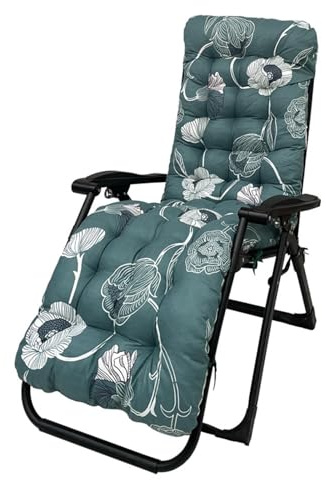 HLTQL Relaxliege Auflage Outdoor、Auflage Liegestuhl Klappbar、Auflage Sonnenliege Bunt、Liegestuhlauflagen Hochlehner、Relaxsessel Auflage Garten(c9,170x53x8cm)