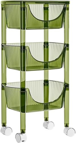 MIQXUAN Rangement Chariot Étagère à roulettes pour salle de bain, toilettes, cuisine, chambre à coucher, étagère de rangement à plusieurs étages du sol au plafond, multi-usages pour la maison