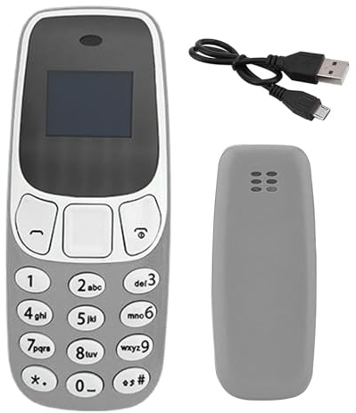 Téléphone à Grandes Touches pour Seniors - téléphone Senior pour Seniors, téléphone Portable Miniature avec Double Carte et Lecteur MP3 | Téléphone d'urgence pour Personnes âgées avec Bouton de Nu