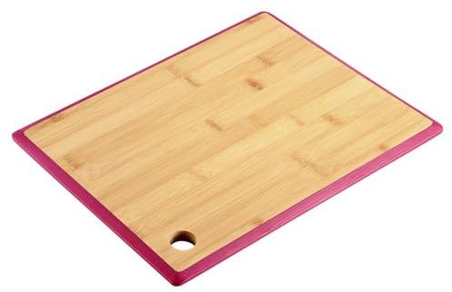KESPER | Schneidbrett, Material: Bambus, Maße: 35 x 26 x 1,5 cm, Farbe: Braun, Beere | 58284