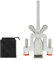 Serrure de Porte Portable en Acier Inoxydable, Serrure Argent Réglable avec Sac de Rangement, Robuste et Facile à Utiliser, Idéale pour Hôtels Maisons et Appartements