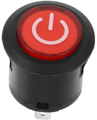 YARNOW Pulsante Accensione Auto per Giocattoli Elettrici Ragazzo Ragazza, Interruttore Start per Moto Elettrica Struttura in Metallo e Plastico, Compatibile Versatile per Veicoli Ride-on