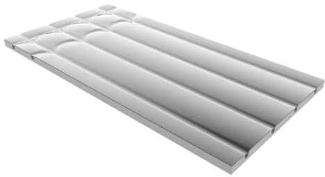 MD Technic Trockenbauplatte Fußbodenheizung EPS300 1200x600mm Standard 30mm | für Ø16mm Heizrohr, Aufbauhöhe 20-25-30-50mm, Dämmung integriert, Trockene Fußbodenheizung