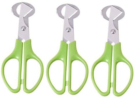 AKOOSY 3pezzi Forbici Per Uova in Acciaio Inossidabile Forbici Da Cucina Per Aprire Uova Piccione Accessori Da Cucina Utili