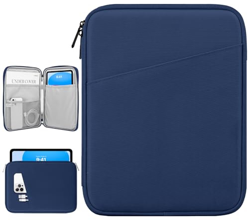 Dadanism 9-11 Zoll Tablet Sleeve Tasche, Denim | für iPad Air 11 M4/M3, iPad Pro 11 M5, iPad (A16) 11, iPad 10. Gen/Air 5/4 10,9, iPad 10,2, Galaxy Tab A11+ 11/S10 Lite