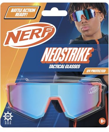 NERF NeoStrike - Gafas Tácticas de Protección para Juegos Nerf | Gafas de Combate con Protección UV y Montura Resistente | Accesorio Oficial de Estilo Táctico para Niños y Fans Nerf
