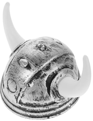 YYZTXF Palo de Hacha Viking con Hornos para Adultos Oro Vóx Party Accesorio Decorativo de Carnaval y Cosplay