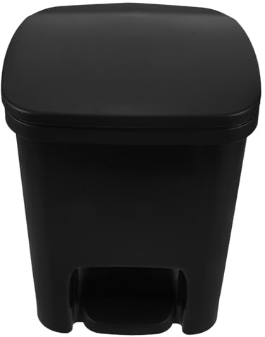 TOVINANNA Poubelle à Pédale Plastique 10 L avec Couvercle Poubelle Compacte Cuisine et Salle de Bain du Bruit Pratique et Hygiénique